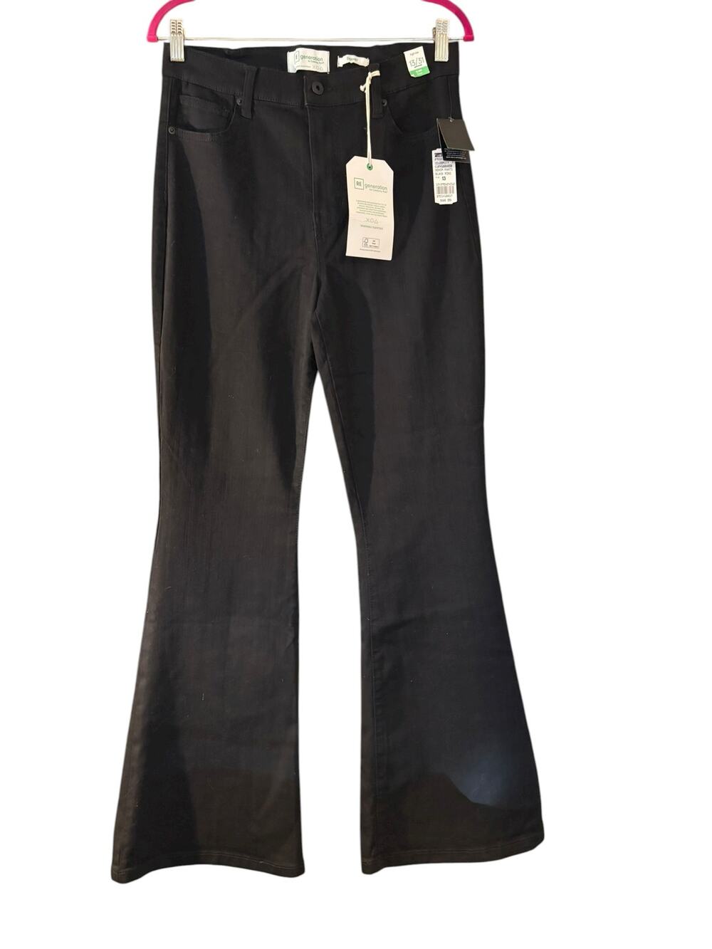 Re Generation NEW Jeans High Waist Flare Dark Wash 5 Pocket